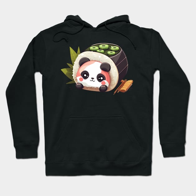 Panda Sushi Hoodie by UnrealArtDude